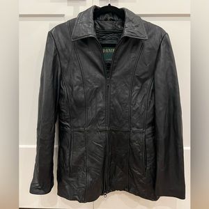 Vintage Danier Real Leather Black Jacket